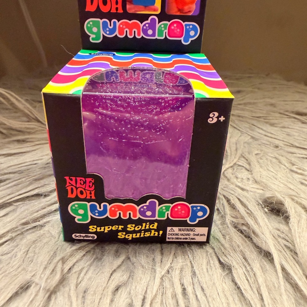 Nee Doh Gumdrop Super Solid Squish - Purple